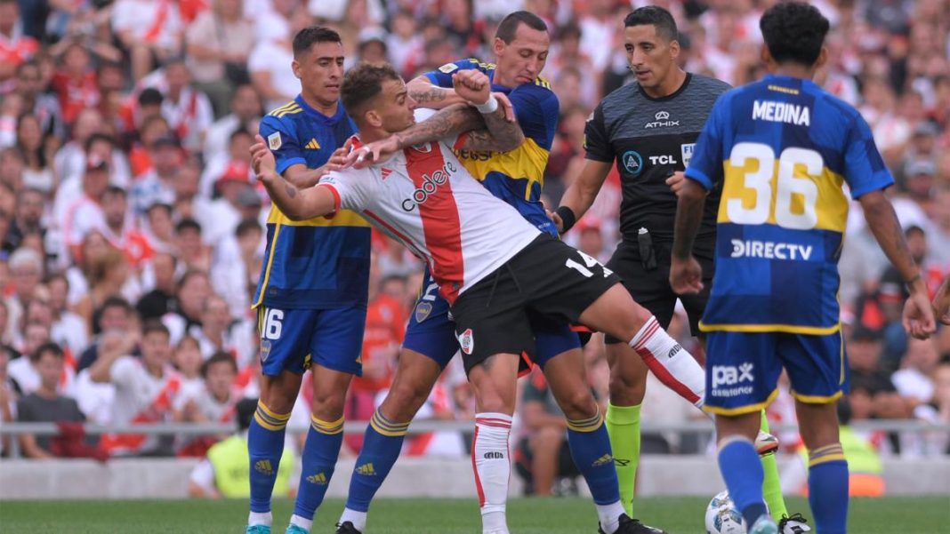 River y Boca igualaron 1 a 1 en el Monumental en un partido de alta tensión River y Boca igualaron 1 a 1 en el Monumental en un partido de alta tensión