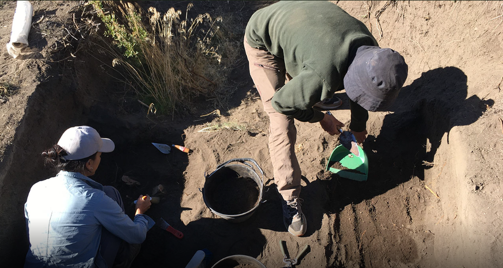 Hallaron restos de un asentamiento indígena en el valle del río Chimehuin Hallaron restos de un asentamiento indígena en el valle del río Chimehuin