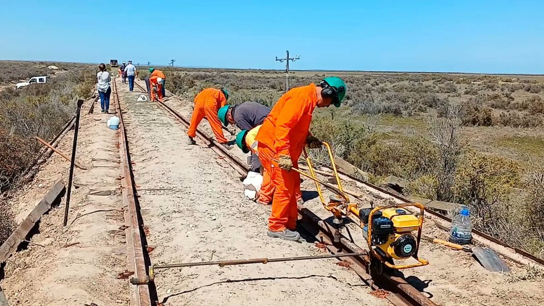 Tren Patagónico ya trabaja en la renovación de la vía Viedma – San Antonio Oeste Tren Patagónico ya trabaja en la renovación de la vía Viedma – San Antonio Oeste