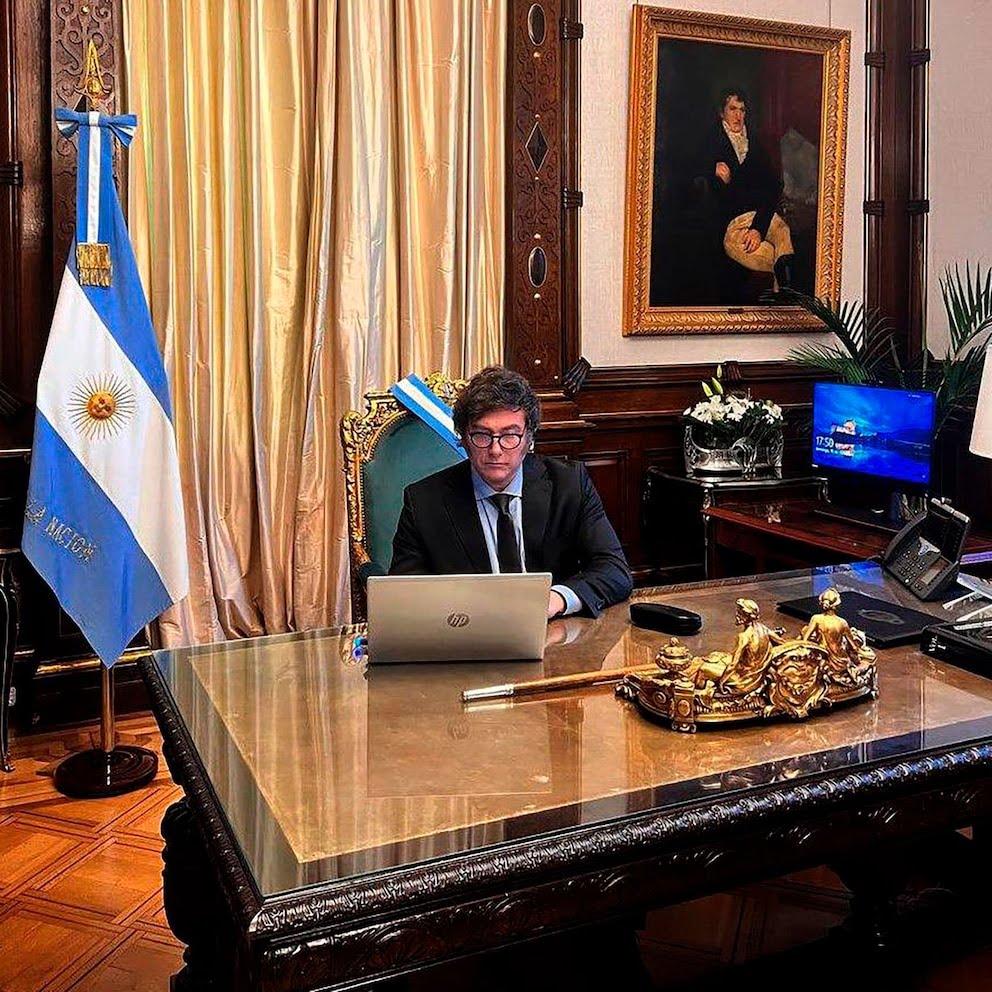 El Presidente Milei dará un discurso por cadena nacional por su primer año de gestión El Presidente Milei dará un discurso por cadena nacional por su primer año de gestión
