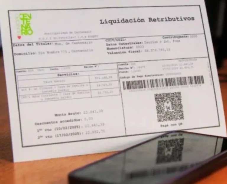 Centenario implementó en la facturación el código QR para billeteras virtuales Centenario implementó en la facturación el código QR para billeteras virtuales