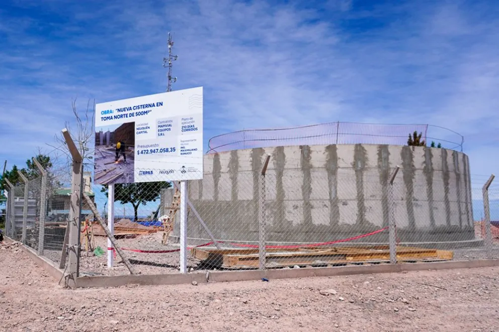Nueva cisterna triplicará la reserva de agua