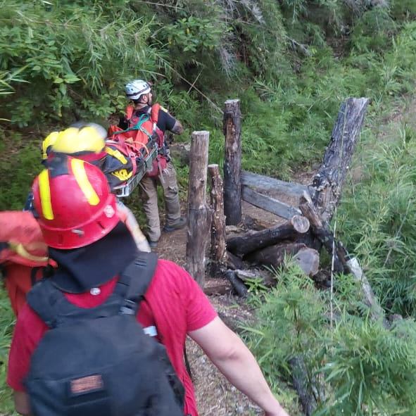 Operativo de rescate en el Parque Nacional Lanín Operativo de rescate en el Parque Nacional Lanín