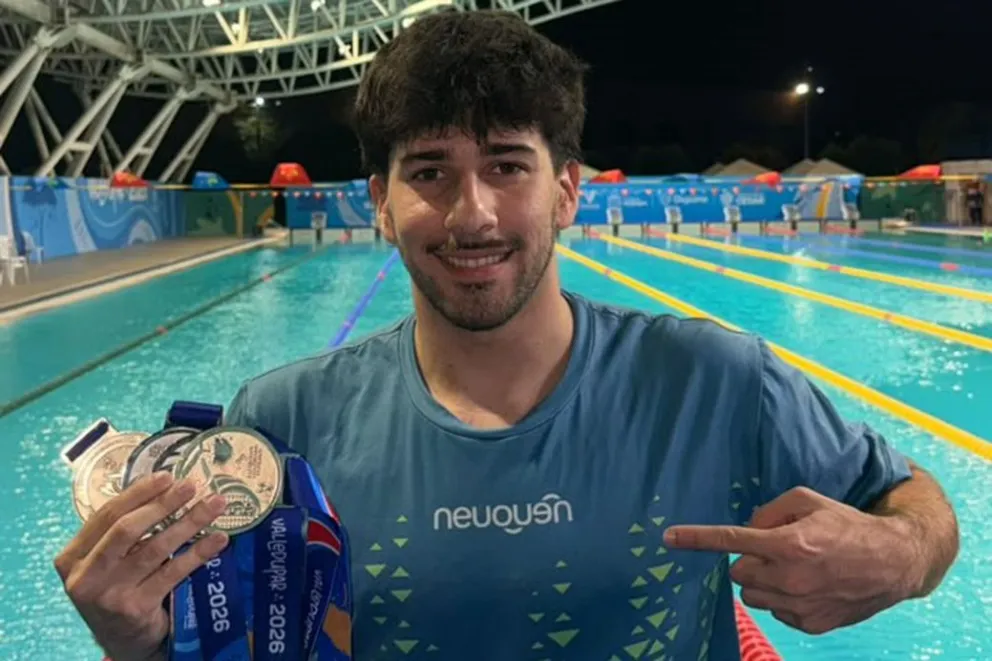 Iñaki Basiloff en Colombia: el nadador neuquino brilló y cosechó cuatro medallas internacionales Iñaki Basiloff en Colombia: el nadador neuquino brilló y cosechó cuatro medallas internacionales